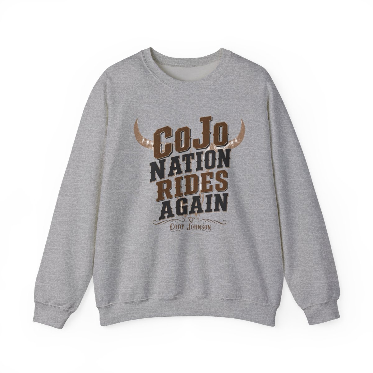 Cody Johnson "CoJo Nation Rides Again" Crewneck - alternate angle 2, merchandise