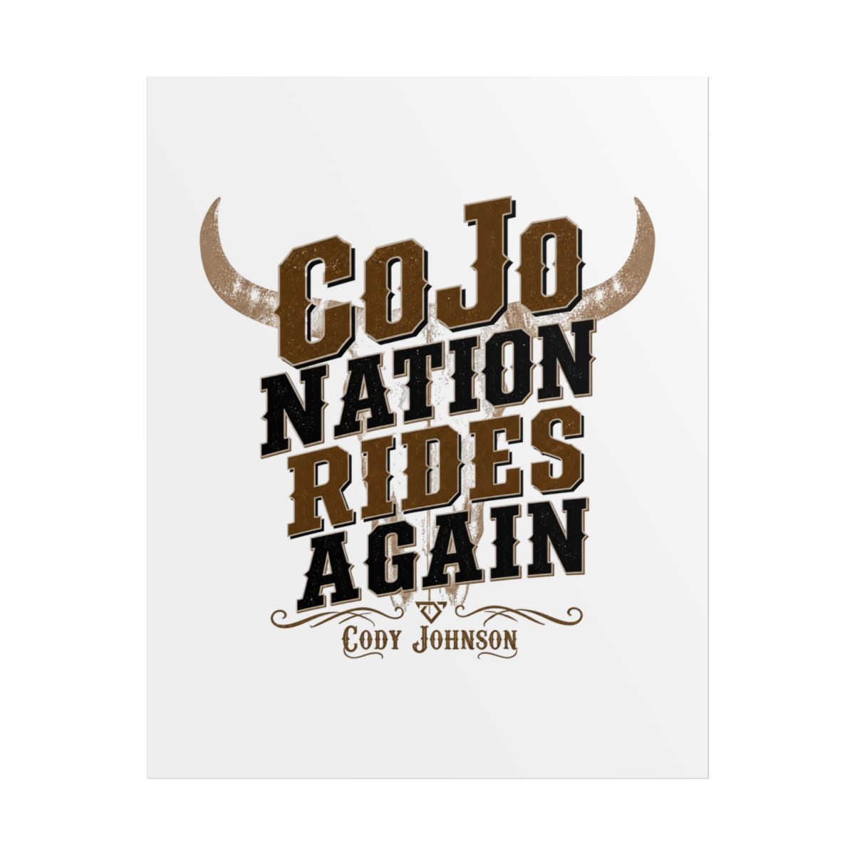 Cody Johnson "CoJo Nation Rides Again" Poster - Official Posters & Wall Art merchandise