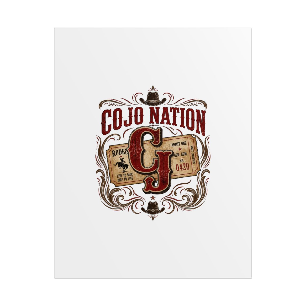 Cody Johnson "COJO NATION" Poster - alternate angle 1, merchandise