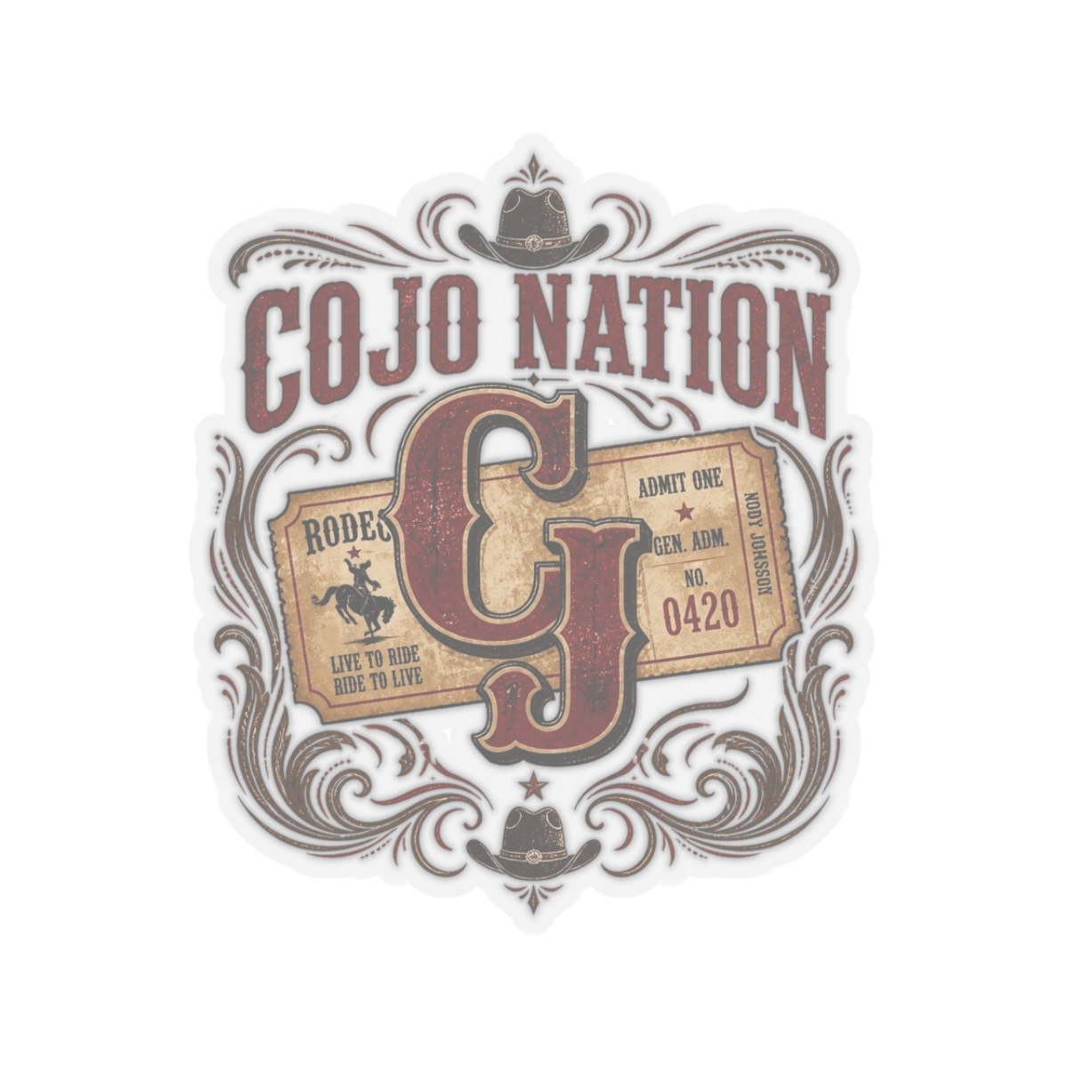 Cody Johnson "COJO NATION" Sticker