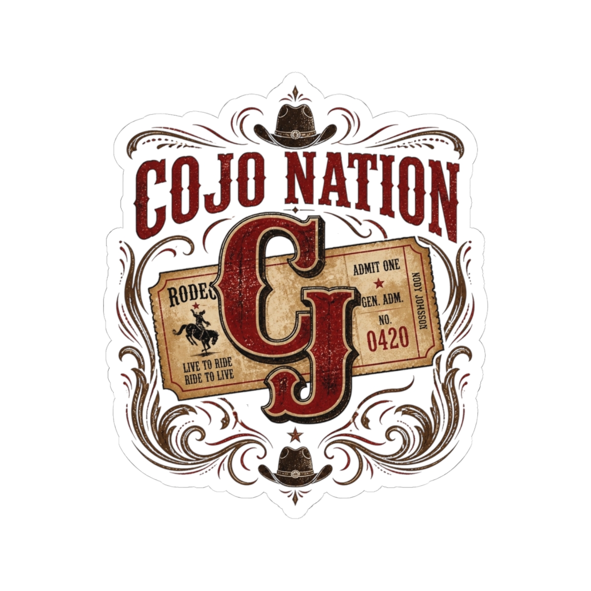 Cody Johnson "COJO NATION" Sticker