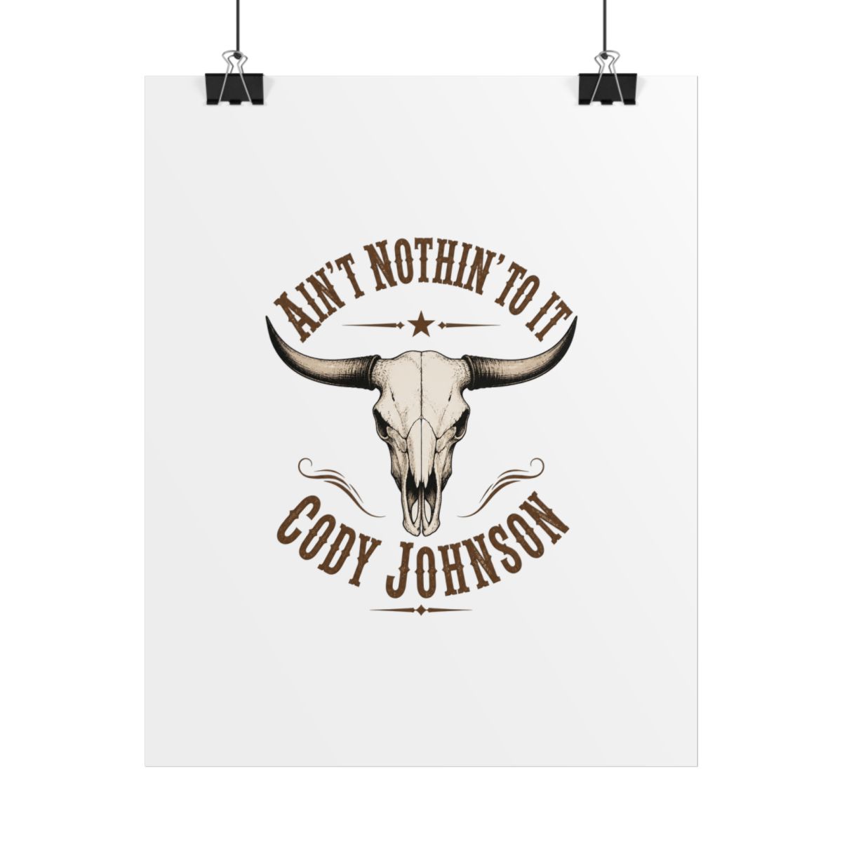 Cody Johnson "t Nothin" Poster