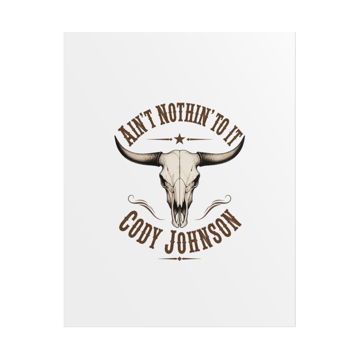 Cody Johnson "t Nothin" Poster - alternate angle 1, merchandise