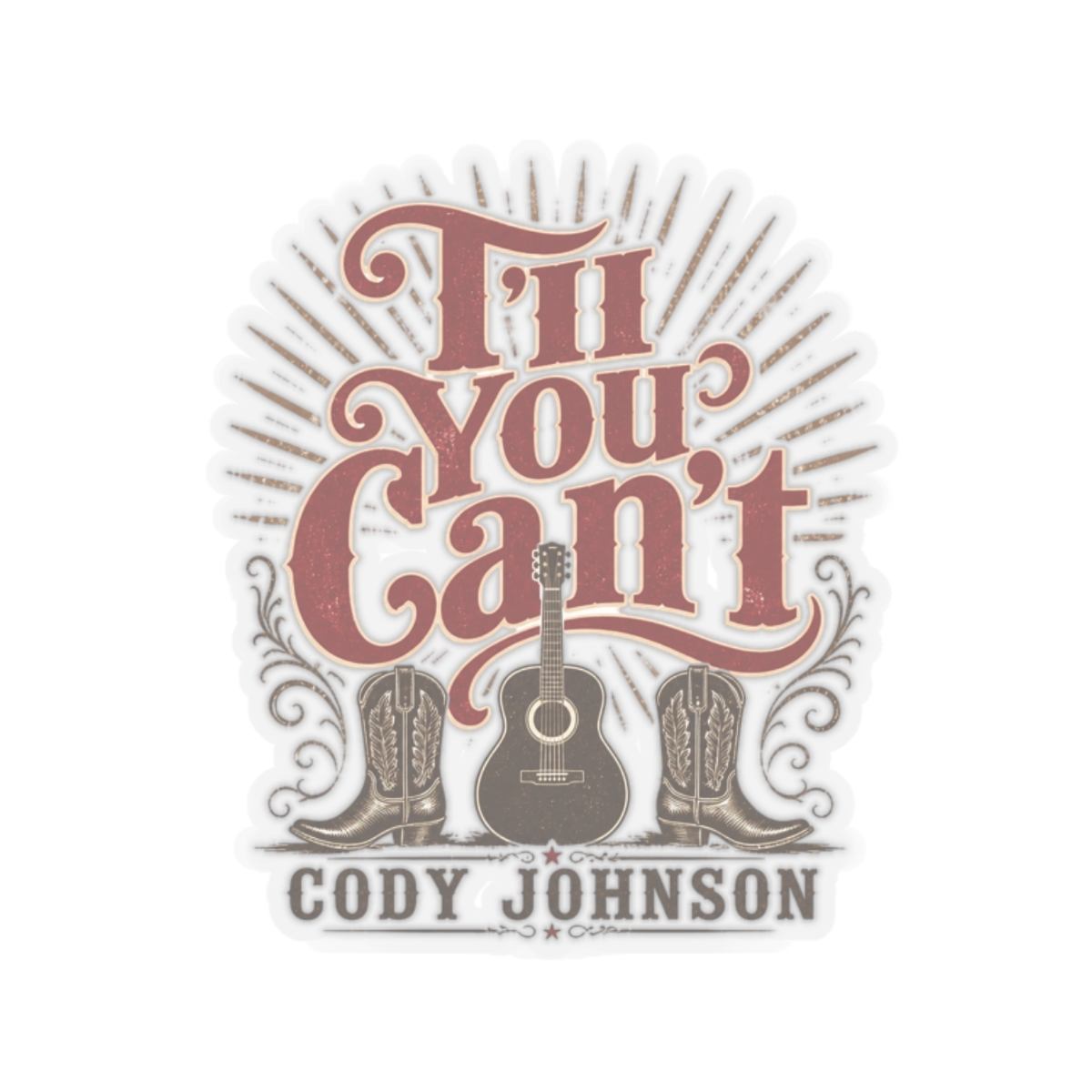 Cody Johnson "Til You Can" Sticker