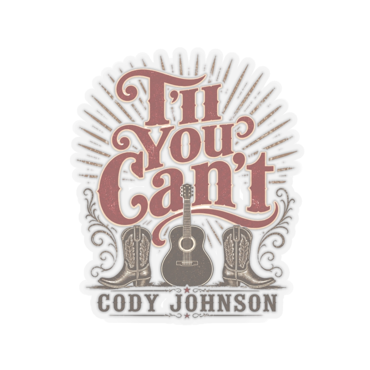 Cody Johnson "Til You Can" Sticker